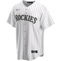 Colorado Rockies Home Replica Custom Jersey White
