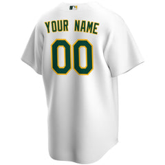 Athletics Home Replica Custom Jersey White
