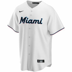Miami Marlins Home Replica Custom Jersey White