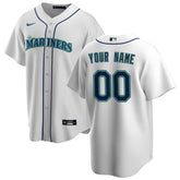 Seattle Mariners Home Replica Custom Jersey White