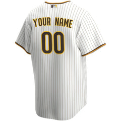San Diego Padres Home Replica Custom Jersey White