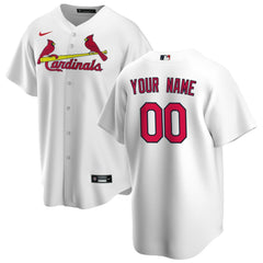 St. Louis Cardinals Home Replica Custom Jersey White