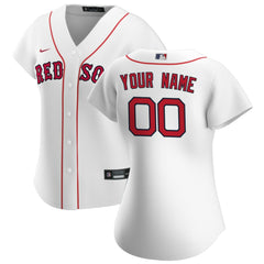 Boston Red Sox Women's Home Replica Custom Jersey White