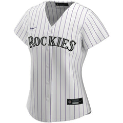 Colorado Rockies Women's Home Replica Custom Jersey White