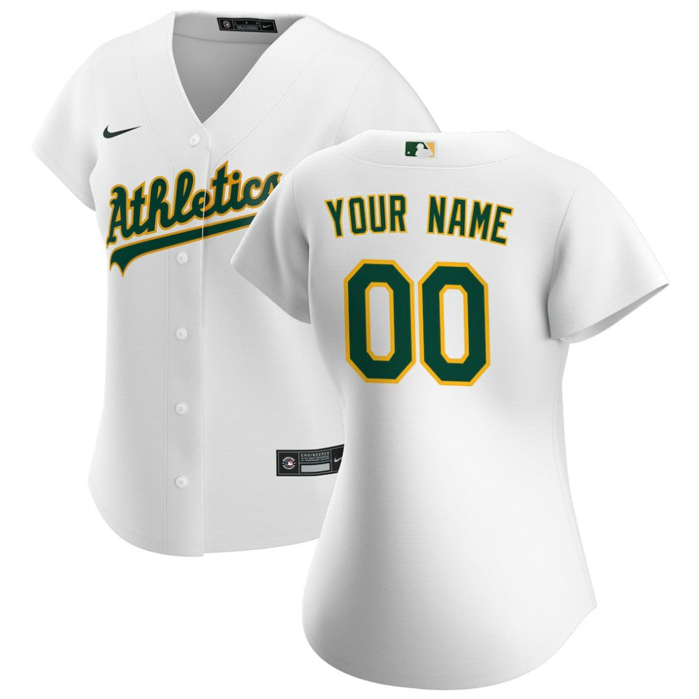 Athletics Women's Home Replica Custom Jersey White
