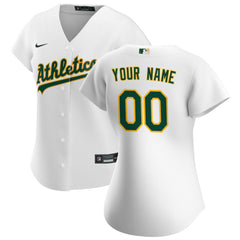 Athletics Women's Home Replica Custom Jersey White