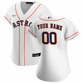 Houston Astros Women's Home Replica Custom Jersey White