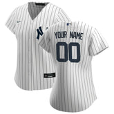 New York Yankees Women's Home Replica Custom Jersey White