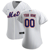 New York Mets Women's Home Replica Custom Jersey White