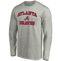 Atlanta Braves Heart & Soul Long Sleeve T-Shirt Gray