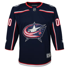 Columbus Blue Jackets Youth Home Premier Custom Jersey - Navy Jerseys