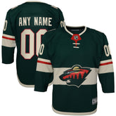 Minnesota Wild Youth Home Premier Custom Jersey - Green Jerseys