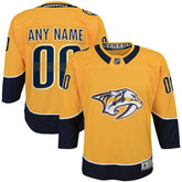 Nashville Predators Youth Home Premier Custom Jersey - Yellow Jerseys