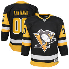 Pittsburgh Penguins Youth Home Premier Custom Jersey - Black Jerseys