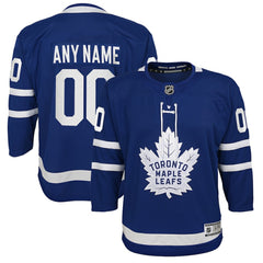 Toronto Maple Leafs Youth Home Premier Custom Jersey - Blue Jerseys