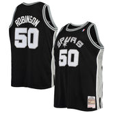 David Robinson San Antonio Spurs 1998/99 Big & Tall Hardwood Classics Swingman Jersey - Black for sale