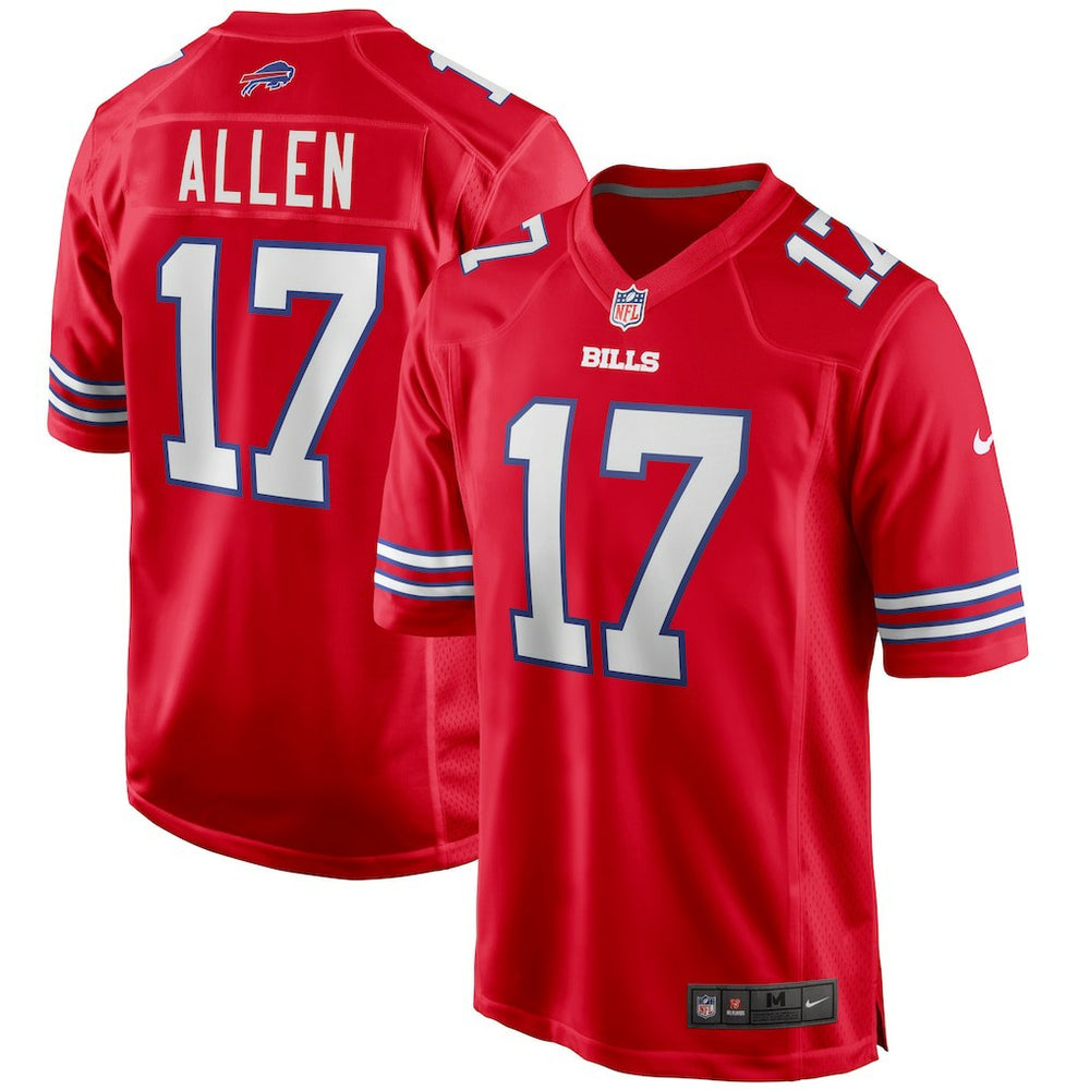 Josh Allen Buffalo Bills Alternate Game Player Jersey - Red sale