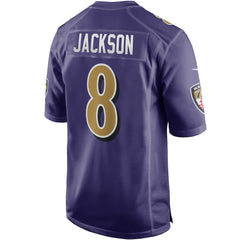 Lamar Jackson Baltimore Ravens Alternate Game Jersey - Purple for sale