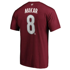 Cale Makar Colorado Avalanche Fanatics Authentic Stack Player Name & Number T-Shirt - Burgundy T-shirts