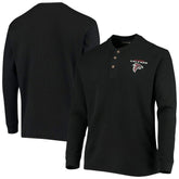 Atlanta Falcons Dunbrooke Logo Maverick Thermal Henley Long Sleeve T-Shirt - Black outlet