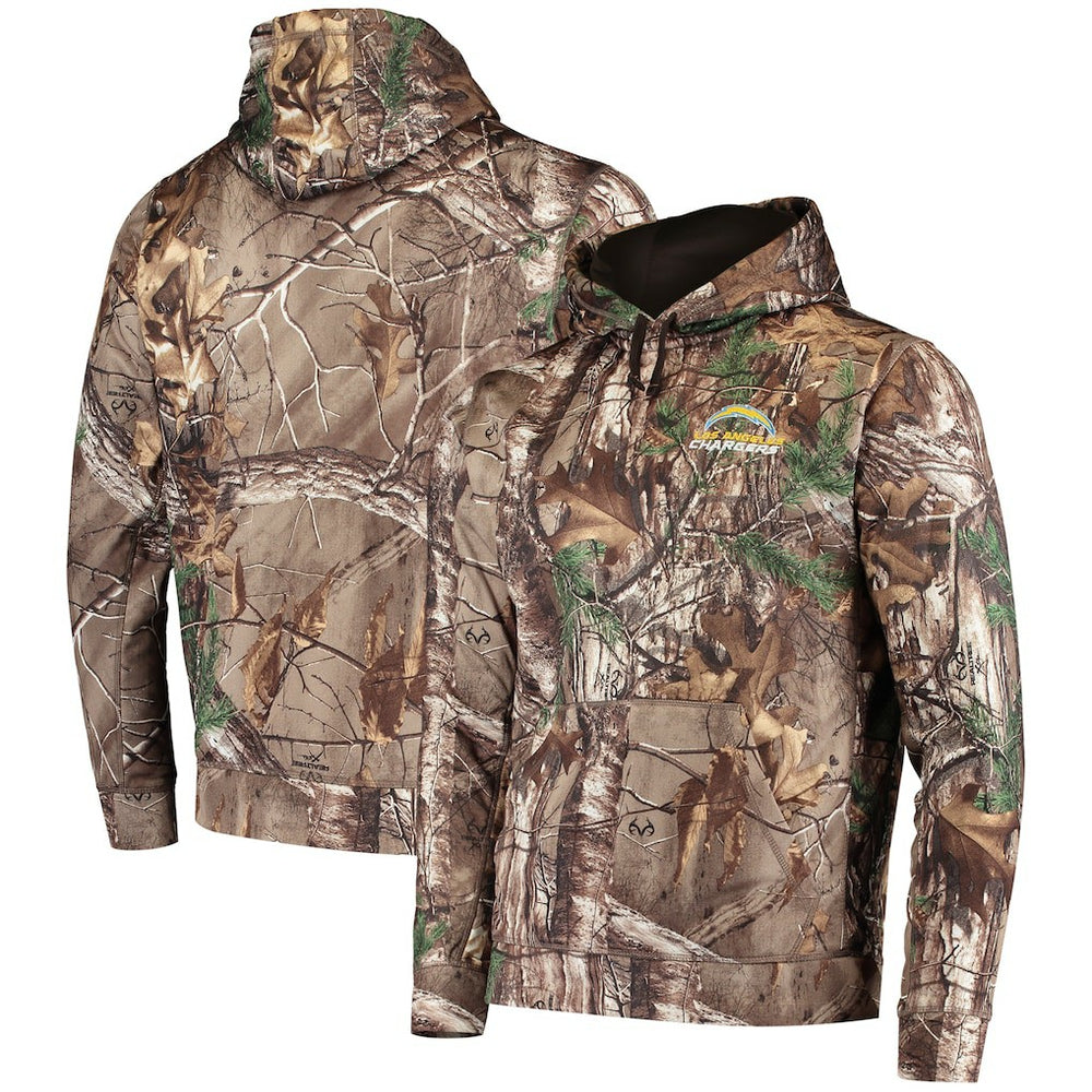 Los Angeles Chargers Dunbrooke Circle Champion Tech Fleece Pullover Hoodie - Realtree Camo outlet