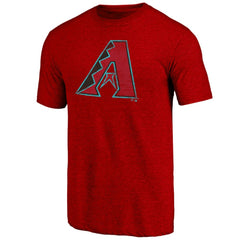 Arizona Diamondbacks Weathered Official Logo Tri-Blend T-Shirt Red