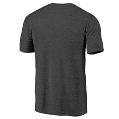 Miami Marlins Weathered Official Logo Tri-Blend T-Shirt Charcoal