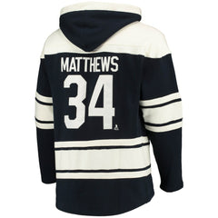 Auston Matthews Toronto Maple Leafs '47 Player Name & Number Lacer Pullover Hoodie - Blue Hoodies