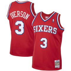 Allen Iverson Philadelphia 76ers 2002/03 Hardwood Classics Swingman Jersey - Red online