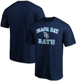 Tampa Bay Rays MTO Label Heart & Soul T-Shirt Navy