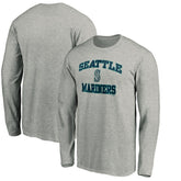 Seattle Mariners Team Heart & Soul Long Sleeve T-Shirt Heathered Gray