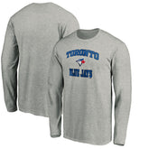 Toronto Blue Jays Team Heart & Soul Long Sleeve T-Shirt Heathered Gray