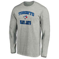 Toronto Blue Jays Team Heart & Soul Long Sleeve T-Shirt Heathered Gray