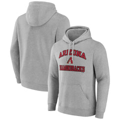 Arizona Diamondbacks MTO Label Heart & Soul Pullover Hoodie Heather Gray