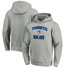 Toronto Blue Jays MTO Label Heart & Soul Pullover Hoodie Heather Gray