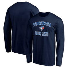Toronto Blue Jays Team Heart & Soul Long Sleeve T-Shirt Navy