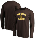 San Diego Padres Team Heart & Soul Long Sleeve T-Shirt Brown
