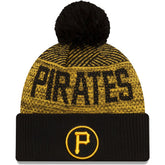 Pittsburgh Pirates Authentic Collection Sport Cuffed Knit Hat with Pom Black