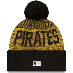Pittsburgh Pirates Authentic Collection Sport Cuffed Knit Hat with Pom Black