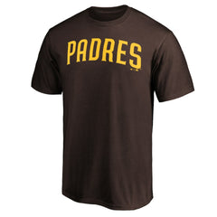 San Diego Padres Official Wordmark T-Shirt Brown