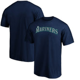 Seattle Mariners Official Wordmark Team T-Shirt Navy
