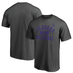 Colorado Rockies Iconic Primary Pill T-Shirt Charcoal