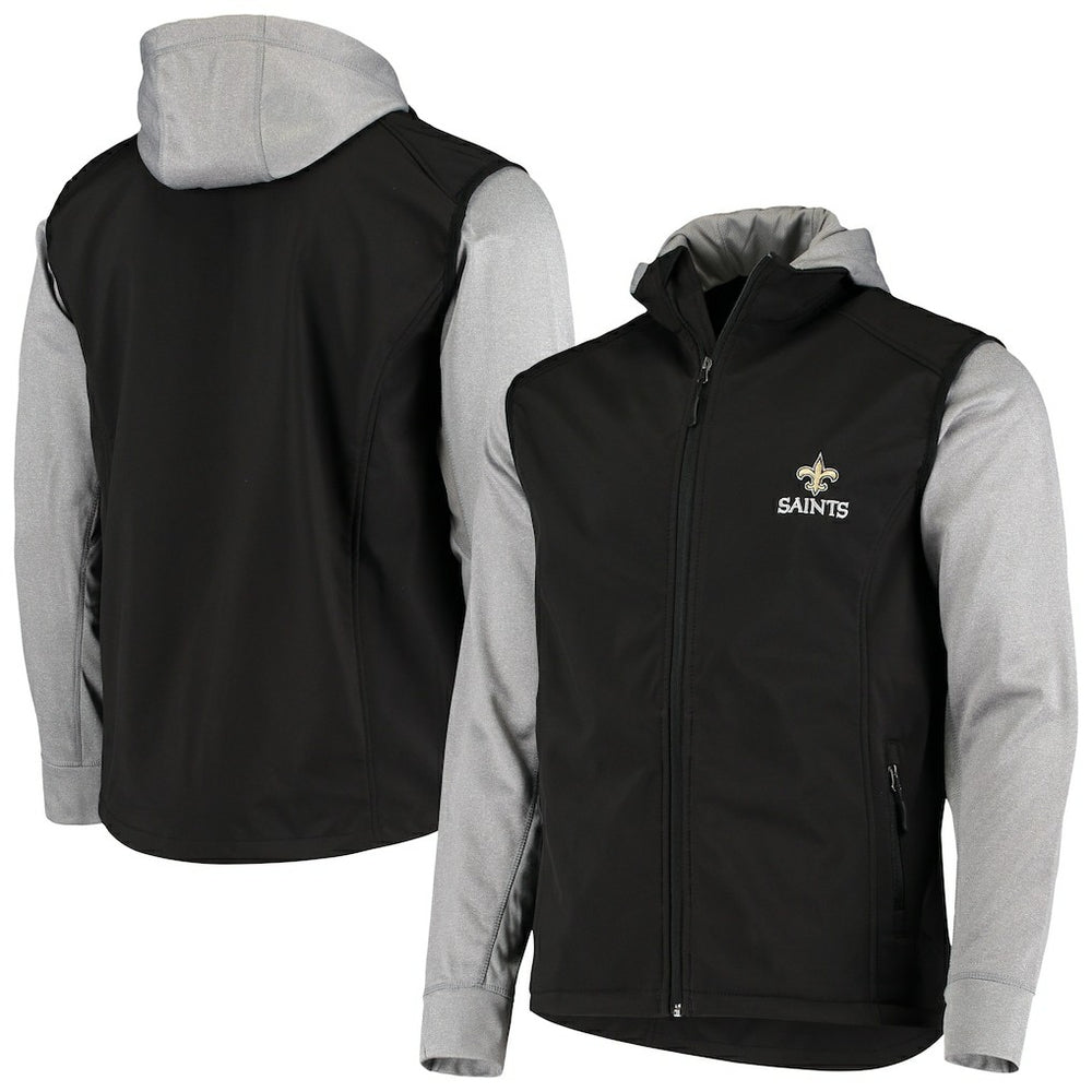 New Orleans Saints Dunbrooke Alpha Full-Zip Jacket - Black/Gray on sale
