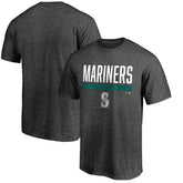 Seattle Mariners Win Stripe Logo T-Shirt Charcoal