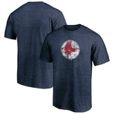 Boston Red Sox Cooperstown Collection True Classics Throwback Logo Tri-Blend T-Shirt Navy