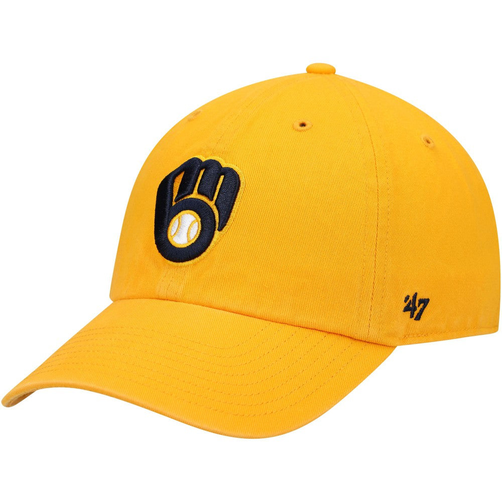 Milwaukee Brewers Clean Up Adjustable Hat Gold