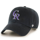 Colorado Rockies Clean Up Adjustable Hat Black