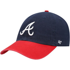 Atlanta Braves Clean Up Adjustable Hat Navy