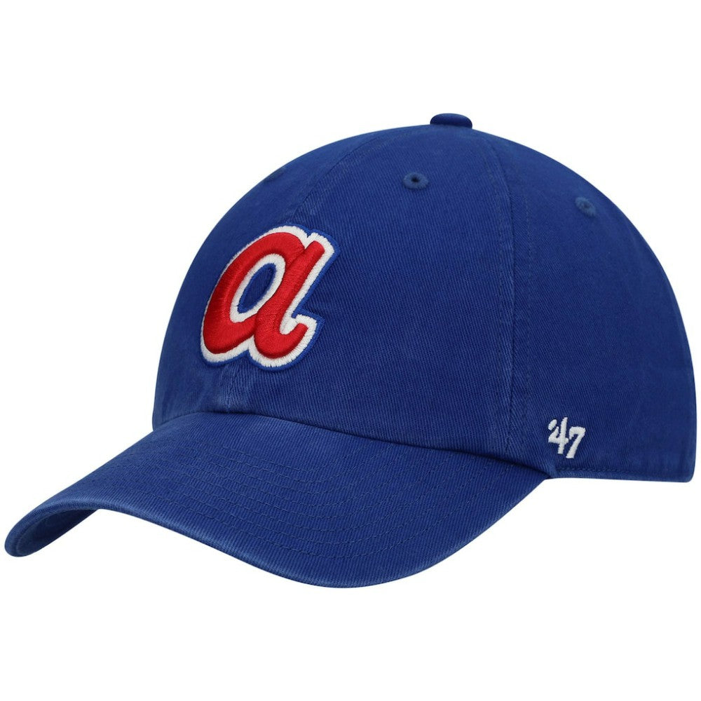 Atlanta Braves 1972 Logo Cooperstown Collection Clean Up Adjustable Hat Royal