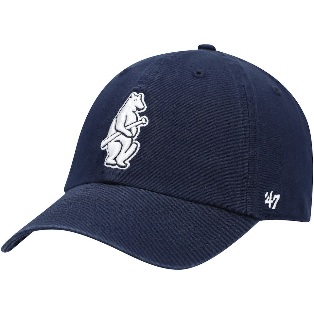Chicago Cubs 1914 Logo Cooperstown Collection Clean Up Adjustable Hat Navy